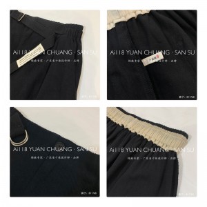 Löysä naisten\\\\\\\\\\\\\\ s Pants, jotka on räätälöity sopivaksi mihin tahansa tilanteeseen, kaikkein mukavin satunnaisen 11768 tyylinen puuvillaliina, tilaustyönä muotoiltu, tyylinen ja löysä housu polyesterihihnalla