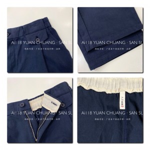 Löysä naisten\\\\ s Pants, jotka on räätälöity sopivaksi mihin tahansa tilanteeseen, kaikkein mukavin rento tyylinen puuvillaliina tilaus 11686 Tyylikäs ja löysä housu