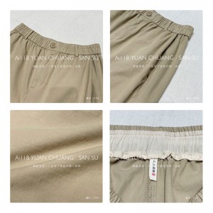 Löysä naisten\\\\\\\\\\\\\\\\\\ n Pants, jotka on räätälöity sopivaksi mihin tahansa tilanteeseen, kaikkein mukavin vapaa tyylinen puuvillan liina tilaus 11722 Tyylikäs ja löysä housu