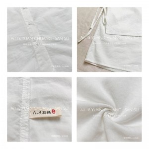 Rentoutunut muotoilu Minimalist Round Collar tyyli Sekoitettu hihan tyyli Satunnainen Kiinteä väri puuvilla ja liina ylisuuri tilaus 12638 Väärä 