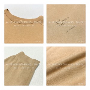 Rentoutunut muotoilu Minimalist Round Collar style Stiched such style Satunnainen Kiinteä väri puuvilla ja liina ylisuuri tilaustyönä 12711 Hikoihirtit