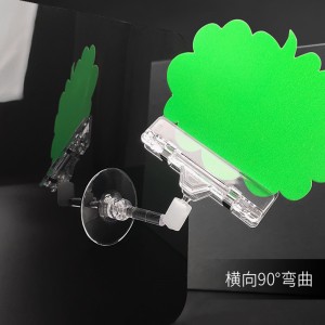 PP-716 puristimen hintamerkki clip- etiketin haltija Strip hyllyn etiketin haltija leikkaa marketin lipas