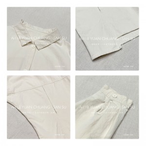 Rentoutunut muotoilu Minimalistinen tyylinen tavallisen tavallisen tavallisen tasaisen värin strippaus Ohitettu erikoisuus 17839 Löysivä paita