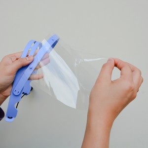 EN 166 Anti Fog Visor Anti-Oil Splash Guard Full Face Mukautettavissa oleva kasvokilpi 10 vaihdettavalla näytöllä