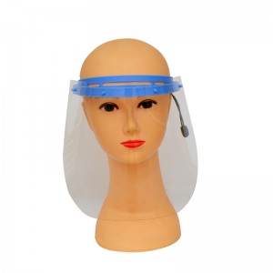 2020 tehtaan hinta 0,35 mm: n kirkas visiirikasvosuoja huurtumaton kasvosuojus kirkas kasvosuojus