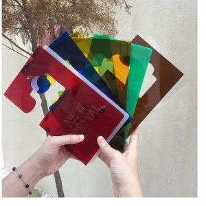 TMJ PP-539 Mukautettu akryyliarkku merkkimerkki kevyt ylellisyysvaatekaupan koriste hintalappu luova mainostaulu