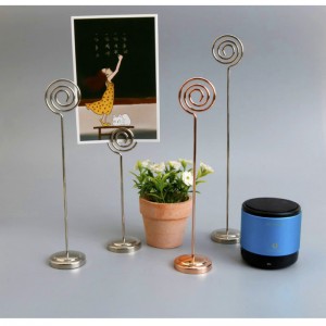 TMJ PP-540 brändi korkealuokkainen, ruostumaton teräs clip pystysuora työpöytä- ja pöytäkorttipakkauslevyn hintanäyttö