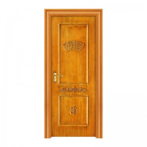 2021 Kiina yksinkertainen puuovi wpc ulkoovella maalattu ovi kaupalliseen halpaan