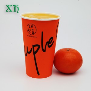 22oz kertakäyttöisiä kylmän juoman kuppia kannella