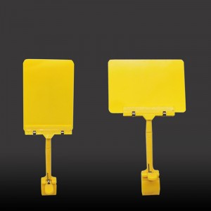 TMJ POP 038 Kirkas hihna Liima-muovikiinnike tyyppikilvessä A6 Supermarkettihylly Akryylimerkkipidike 11X14 Akryylitarrateline