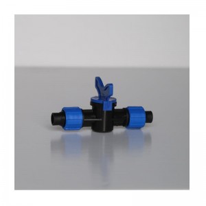 PE- valuputken upotettu liitosventtiili