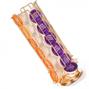 TMJ PP-582 360-asteinen pyöristetty metallinen kahvinkeiton palkojen asema kahvikapselien näyttö