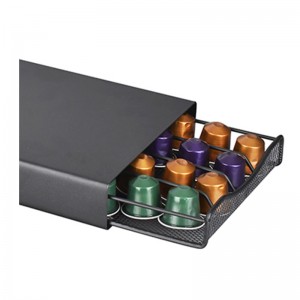 TMJ PP- 584 Metal Chrome 40 Pod Nespresso Coffee Capsule Holder for home cuthere