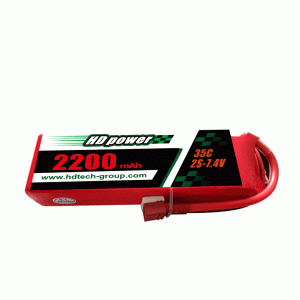 HD POWER 2200mAh 35C 2S 7,4 V lipoakku