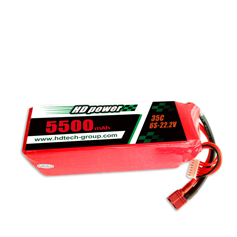 HD POWER 5500mAh 35C 6S 22,2 V lipoakku