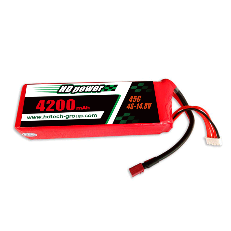 HD POWER 4200mAh 45C 4S 14.8V lipoaakku