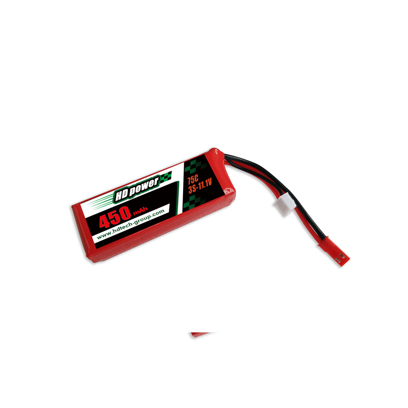 HD POWER 450mAh 75C 3S 11.1V FPV- lipoaakku