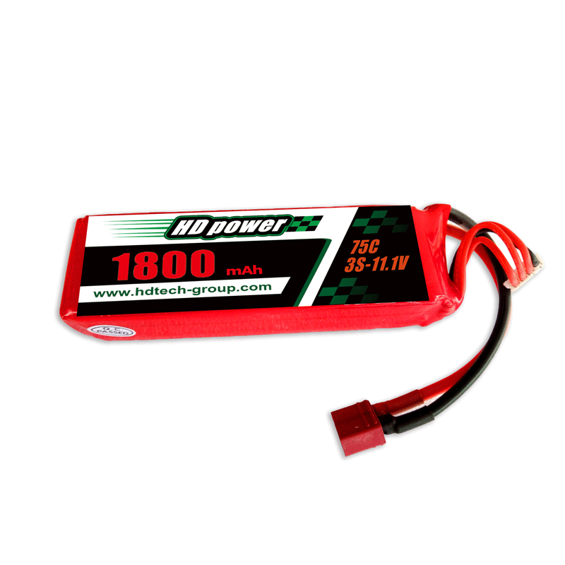 HD POWER 1800mAh 75C 3S 11.1V lipoastia