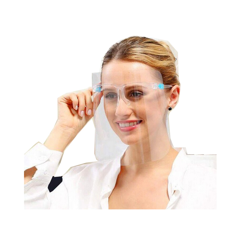 Anti Fog uudelleenkäytettävät kasvonsuojalasit Protector Facial Faceeshield Face Plastic Shield with Glasses