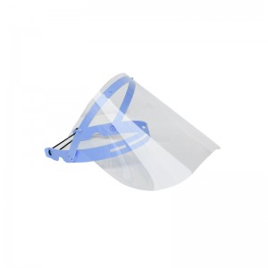 EN 166 Roiskeenestoinen irrotettava kasvosuojus Turvallinen kasvosuojus Muovinen kasvosuojus säädettävällä kehyksellä