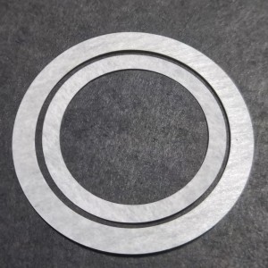 Paloa hidastava ja repäisynkestävä eristepaperi Valkoinen DMD-aramidipaperi Korkean lämpötilan pyöreä eristepaperi mukautettu käsittely 0,15 mm