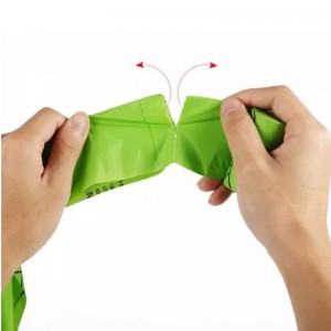 Biohajoava koiran jätepussi Ympäristöystävälliset koiranpussilaukut Hyvälaatuiset kompostoitavat maissitärkkelys biohajoavat pussit