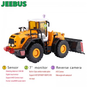 Suunnittelukoneet Ajoneuvot Tutka-pysäköintiantureiden havaitsemisvalvontajärjestelmä Peruutuskamera, jossa on 2 ultraäänianturin digitaalinäyttö