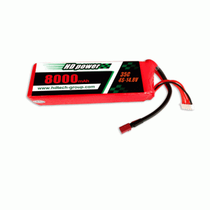 HD POWER 8000mAh 4S 35C 14,8 V UAV: ​​lle