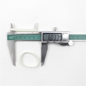 Räätälöitävä halkaisija 38 mm valkoinen laajensi korkean kimmoisuuden ja ikääntymisen vastustuskyvyn kuminauhaa toimistokulttuurin ja koulutuksen tehtaan suoramyyntiin