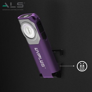 Älykäs UVC:n kämmentietokone, jossa on taskulamppu