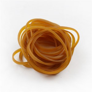 Valmistajien räätälöidyt laajennetut kuminauhat keltainen läpinäkyvä korkean kimmoisuuden sitkeys teollisuuden maatalouden kuminauhat
