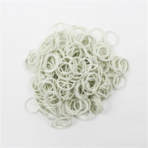 Factoty-suoramyynnin mini-valkoiset kuminauhat, joiden kimmoisuuslujuus sitkeyskumirengas datalinjanipulle