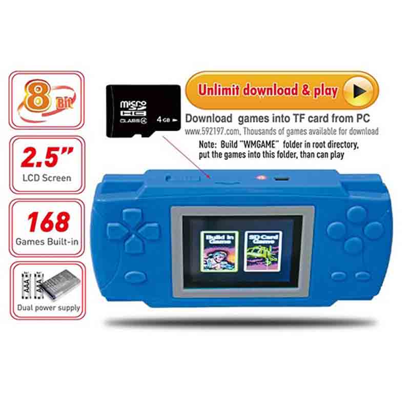 8Bit BL-826 2.5\\ Extendatable TF Games Portable Game