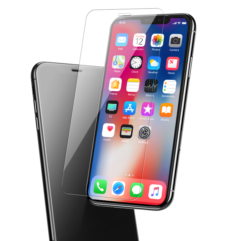 Kuuma 9H Premium karkaistu lasi -kalvo Apple Iphone XS -näytönsuojalle