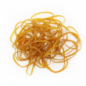 Tehtaalla räätälöity pidennetty ja laajennettu keltainen läpinäkyvä korkean lämpötilan ikääntymistä estävä teollisuuskumivyö