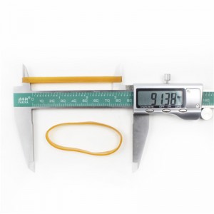 Valmistajan räätälöity laajennettu keltainen läpinäkyvä korkean lämpötilan kestävä siirtymätön teollisuuskuminauha