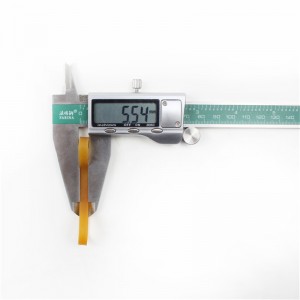 Valmistajan räätälöity laajennettu keltainen läpinäkyvä korkean lämpötilan kestävä siirtymätön teollisuuskuminauha