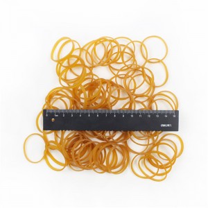 Valmistaja tukku luonnonkumia keltainen läpinäkyvä korkea joustavuus ja sitkeys rapu, hummeria sitova maatalouden kuminauha