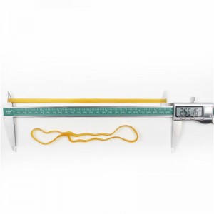 Muokattavat pidennetty ja laajennettu luonnollinen keltainen läpinäkyvä kestävä korkea joustavuus teollisuuden kuminauha