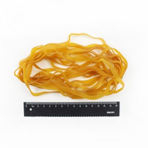 Muokattavat pidennetty ja laajennettu luonnollinen keltainen läpinäkyvä kestävä korkea joustavuus teollisuuden kuminauha