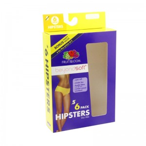 Vaatteet alusvaatteet Alusvaatteetnäyttöruutu, ikkunan korttipakkaus.