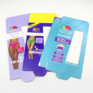 Vaatteet alusvaatteet Alusvaatteetnäyttöruutu, ikkunan korttipakkaus.