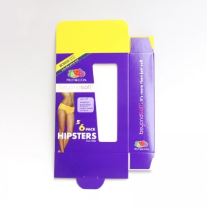 Vaatteet alusvaatteet Alusvaatteetnäyttöruutu, ikkunan korttipakkaus.