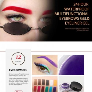 Yksityinen etiketti super vedenpitävä kulmakarva kerma