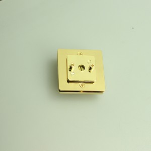 Muotipussin lukitus, käännä kierroslukitus, metallitarvikkeet