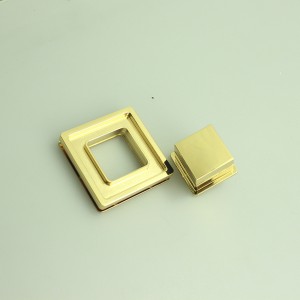 Muotipussin lukitus, käännä kierroslukitus, metallitarvikkeet