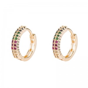 Etelä-Korea Dongdaemun kupari korut korvakorut zircon korvakorut eurooppalaiset ja amerikkalaiset muoti tarvikkeet rajat ylittävät lähteet kullatut korvakorut tukku