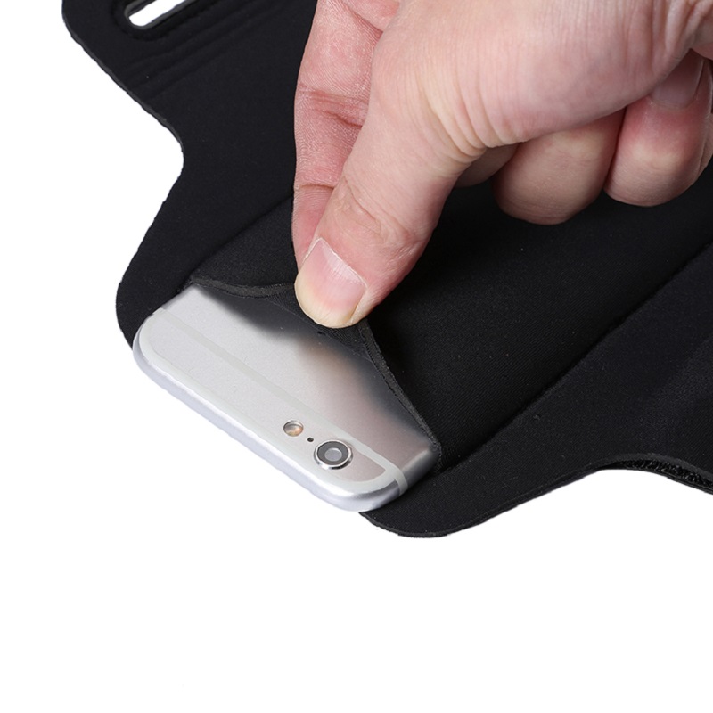 Ilmainennäyte voidaan räätälöidä käynnissä Urheilu LED-valo musta käsivarsien puhelin matkapuhelin laukku