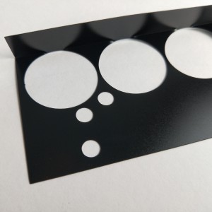 203 * 109 * 0,25 mm musta PC-eristyslevy, lämpötilan kestävyys ja helppo taivuttaa eristyslevy