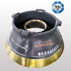 TEREX PEGSO TC1000, TC1150, TC1300 CONE Crusher Convera&Mantle MN22CR2